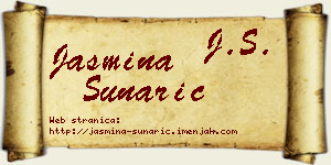 Jasmina Sunarić vizit kartica
